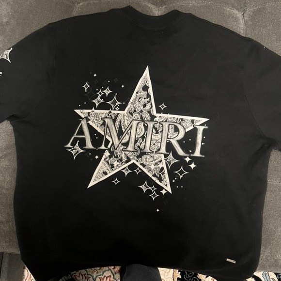 Amiri Black Graphic Sweatshirt